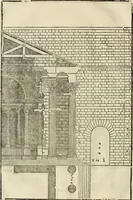 Picture 181 of 285 from Les quatre liures de l'architecture d'André Palladio : mis en françois : dans lesquels, après vn petit traitté des cinq ordres, auec quelques-vnes des plus necessaires obseruations pour bien bastir, il parle de la construction des maisons particulieres, des grands chemins, des ponts, des places publiques, des xystes, des basiliques, & des temples (1650), leaf 217