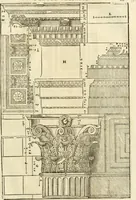Picture 182 of 285 from Les quatre liures de l'architecture d'André Palladio : mis en françois : dans lesquels, après vn petit traitté des cinq ordres, auec quelques-vnes des plus necessaires obseruations pour bien bastir, il parle de la construction des maisons particulieres, des grands chemins, des ponts, des places publiques, des xystes, des basiliques, & des temples (1650), leaf 218