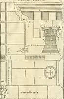 Picture 184 of 285 from Les quatre liures de l'architecture d'André Palladio : mis en françois : dans lesquels, après vn petit traitté des cinq ordres, auec quelques-vnes des plus necessaires obseruations pour bien bastir, il parle de la construction des maisons particulieres, des grands chemins, des ponts, des places publiques, des xystes, des basiliques, & des temples (1650), leaf 220