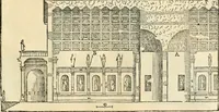 Picture 199 of 285 from Les quatre liures de l'architecture d'André Palladio : mis en françois : dans lesquels, après vn petit traitté des cinq ordres, auec quelques-vnes des plus necessaires obseruations pour bien bastir, il parle de la construction des maisons particulieres, des grands chemins, des ponts, des places publiques, des xystes, des basiliques, & des temples (1650), leaf 236