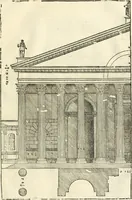 Picture 204 of 285 from Les quatre liures de l'architecture d'André Palladio : mis en françois : dans lesquels, après vn petit traitté des cinq ordres, auec quelques-vnes des plus necessaires obseruations pour bien bastir, il parle de la construction des maisons particulieres, des grands chemins, des ponts, des places publiques, des xystes, des basiliques, & des temples (1650), leaf 242