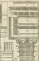 Picture 218 of 285 from Les quatre liures de l'architecture d'André Palladio : mis en françois : dans lesquels, après vn petit traitté des cinq ordres, auec quelques-vnes des plus necessaires obseruations pour bien bastir, il parle de la construction des maisons particulieres, des grands chemins, des ponts, des places publiques, des xystes, des basiliques, & des temples (1650), leaf 259