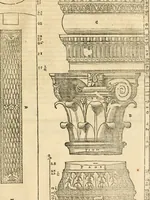 An illustration from Les quatre liures de l'architecture d'André Palladio : mis en françois : dans lesquels, après vn petit traitté des cinq ordres, auec quelques-vnes des plus necessaires obseruations pour bien bastir, il parle de la construction des maisons particulieres, des grands chemins, des ponts, des places publiques, des xystes, des basiliques, & des temples (1650)