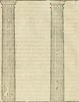 Picture 29 of 285 from Les quatre liures de l'architecture d'André Palladio : mis en françois : dans lesquels, après vn petit traitté des cinq ordres, auec quelques-vnes des plus necessaires obseruations pour bien bastir, il parle de la construction des maisons particulieres, des grands chemins, des ponts, des places publiques, des xystes, des basiliques, & des temples (1650), leaf 29