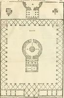 Picture 244 of 285 from Les quatre liures de l'architecture d'André Palladio : mis en françois : dans lesquels, après vn petit traitté des cinq ordres, auec quelques-vnes des plus necessaires obseruations pour bien bastir, il parle de la construction des maisons particulieres, des grands chemins, des ponts, des places publiques, des xystes, des basiliques, & des temples (1650), leaf 290