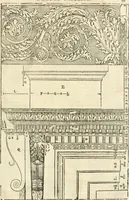 An illustration from Les quatre liures de l'architecture d'André Palladio : mis en françois : dans lesquels, après vn petit traitté des cinq ordres, auec quelques-vnes des plus necessaires obseruations pour bien bastir, il parle de la construction des maisons particulieres, des grands chemins, des ponts, des places publiques, des xystes, des basiliques, & des temples (1650)