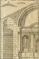 Picture 268 of 285 from Les quatre liures de l'architecture d'André Palladio : mis en françois : dans lesquels, après vn petit traitté des cinq ordres, auec quelques-vnes des plus necessaires obseruations pour bien bastir, il parle de la construction des maisons particulieres, des grands chemins, des ponts, des places publiques, des xystes, des basiliques, & des temples (1650), leaf 321