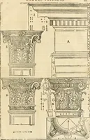 An illustration from Les quatre liures de l'architecture d'André Palladio : mis en françois : dans lesquels, après vn petit traitté des cinq ordres, auec quelques-vnes des plus necessaires obseruations pour bien bastir, il parle de la construction des maisons particulieres, des grands chemins, des ponts, des places publiques, des xystes, des basiliques, & des temples (1650)