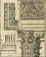 Picture 281 of 285 from Les quatre liures de l'architecture d'André Palladio : mis en françois : dans lesquels, après vn petit traitté des cinq ordres, auec quelques-vnes des plus necessaires obseruations pour bien bastir, il parle de la construction des maisons particulieres, des grands chemins, des ponts, des places publiques, des xystes, des basiliques, & des temples (1650), leaf 333