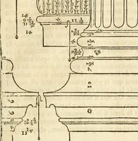 Picture 38 of 285 from Les quatre liures de l'architecture d'André Palladio : mis en françois : dans lesquels, après vn petit traitté des cinq ordres, auec quelques-vnes des plus necessaires obseruations pour bien bastir, il parle de la construction des maisons particulieres, des grands chemins, des ponts, des places publiques, des xystes, des basiliques, & des temples (1650), leaf 38