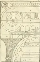 Picture 41 of 285 from Les quatre liures de l'architecture d'André Palladio : mis en françois : dans lesquels, après vn petit traitté des cinq ordres, auec quelques-vnes des plus necessaires obseruations pour bien bastir, il parle de la construction des maisons particulieres, des grands chemins, des ponts, des places publiques, des xystes, des basiliques, & des temples (1650), leaf 40