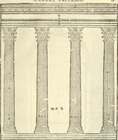 Picture 43 of 285 from Les quatre liures de l'architecture d'André Palladio : mis en françois : dans lesquels, après vn petit traitté des cinq ordres, auec quelques-vnes des plus necessaires obseruations pour bien bastir, il parle de la construction des maisons particulieres, des grands chemins, des ponts, des places publiques, des xystes, des basiliques, & des temples (1650), leaf 44