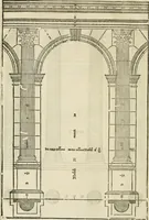 Picture 44 of 285 from Les quatre liures de l'architecture d'André Palladio : mis en françois : dans lesquels, après vn petit traitté des cinq ordres, auec quelques-vnes des plus necessaires obseruations pour bien bastir, il parle de la construction des maisons particulieres, des grands chemins, des ponts, des places publiques, des xystes, des basiliques, & des temples (1650), leaf 45
