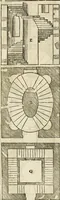 An illustration from Les quatre liures de l'architecture d'André Palladio : mis en françois : dans lesquels, après vn petit traitté des cinq ordres, auec quelques-vnes des plus necessaires obseruations pour bien bastir, il parle de la construction des maisons particulieres, des grands chemins, des ponts, des places publiques, des xystes, des basiliques, & des temples (1650)