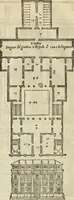 An illustration from Les quatre liures de l'architecture d'André Palladio : mis en françois : dans lesquels, après vn petit traitté des cinq ordres, auec quelques-vnes des plus necessaires obseruations pour bien bastir, il parle de la construction des maisons particulieres, des grands chemins, des ponts, des places publiques, des xystes, des basiliques, & des temples (1650)