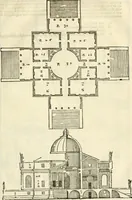 Picture 78 of 285 from Les quatre liures de l'architecture d'André Palladio : mis en françois : dans lesquels, après vn petit traitté des cinq ordres, auec quelques-vnes des plus necessaires obseruations pour bien bastir, il parle de la construction des maisons particulieres, des grands chemins, des ponts, des places publiques, des xystes, des basiliques, & des temples (1650), leaf 94