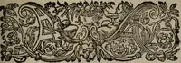 An illustration from Les recherches des Recherches [et] autres oeuures de me Estienne Pasqvier, pour la defense de nos roys, contre les outrages, calomnies, [et] autres impertinences dudit autheur .. (1622)