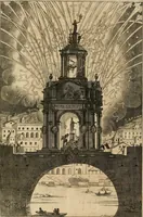 An illustration from Les réjoüissances de la paix, faites dans la ville de Lyon le 20. mars 1660 (1660)