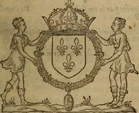 An illustration from Les remonstrances faictes av Roy loys vnzieme, svr les priuileges de l'Eglise Gallicane, & les plainctifs & doleances du peuple. .. (1561)