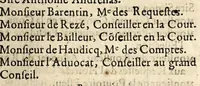 An illustration from Les Resolvtions Et Arrestez De La Chambre Dv Tiers Estat : touchant le premier Article de leur Cahier, presenté au Roy. (1615)