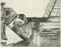 An illustration from Lesser Ury (1921)