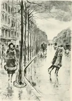 An illustration from Lesser Ury (1921)
