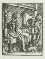 Picture 1 of 39 from Les simulachres & historiees faces de la mort, avtant elegammet pourtraictes, que artificiellement imaginées (1547), leaf 1