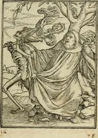 Picture 18 of 39 from Les simulachres & historiees faces de la mort, avtant elegammet pourtraictes, que artificiellement imaginées (1547), leaf 14