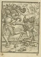 Picture 28 of 39 from Les simulachres & historiees faces de la mort, avtant elegammet pourtraictes, que artificiellement imaginées (1547), leaf 22