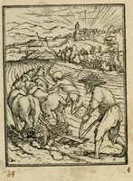 Picture 34 of 39 from Les simulachres & historiees faces de la mort, avtant elegammet pourtraictes, que artificiellement imaginées (1547), leaf 25