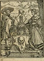 An illustration from Les simulachres & historiees faces de la mort, avtant elegammet pourtraictes, que artificiellement imaginées (1547)