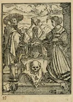An illustration from Les simulachres & historiees faces de la mort, avtant elegammet pourtraictes, que artificiellement imaginées (1547)