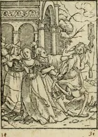 An illustration from Les simulachres & historiees faces de la mort, avtant elegammet pourtraictes, que artificiellement imaginées (1547)