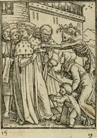 Picture 10 of 39 from Les simulachres & historiees faces de la mort, avtant elegammet pourtraictes, que artificiellement imaginées (1547), leaf 9