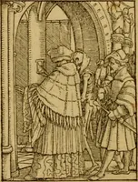 An illustration from Les simulachres & historiees faces de la mort, autant elegamme[n]t pourtraictes, que artificiellement imaginées (1538)
