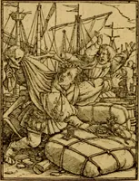 An illustration from Les simulachres & historiees faces de la mort, autant elegamme[n]t pourtraictes, que artificiellement imaginées (1538)