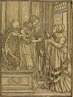 Picture 36 of 51 from Les simulachres & historiees faces de la mort, autant elegamme[n]t pourtraictes, que artificiellement imaginées (1538), leaf 56