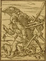 An illustration from Les simulachres & historiees faces de la mort, autant elegamme[n]t pourtraictes, que artificiellement imaginées (1538)