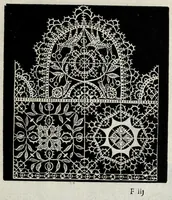 An illustration from Les singvliers et novveaux povrtraicts : pour toutes sortes d'ouurages de lingerie (1601)