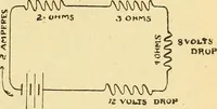 An illustration from Lessons in practical electricity; principles, experiments, and arithmetical problems, an elementary text-book (1903)