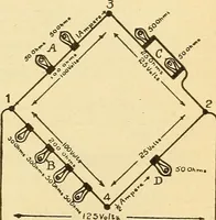 An illustration from Lessons in practical electricity; principles, experiments, and arithmetical problems, an elementary text-book (1903)