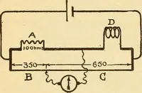 An illustration from Lessons in practical electricity; principles, experiments, and arithmetical problems, an elementary text-book (1903)