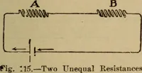 An illustration from Lessons in practical electricity; principles, experiments, and arithmetical problems; over four hundred illustrations; an elementary text book (1909)