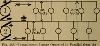 An illustration from Lessons in practical electricity; principles, experiments, and arithmetical problems; over four hundred illustrations; an elementary text book (1909)