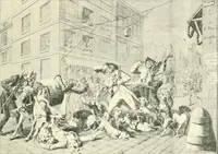 An illustration from L'estampe satirique et la caricature en France au 18e siècle; préf. de Maurice Tourneux (1910)