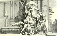 An illustration from L'estampe satirique et la caricature en France au 18e siècle; préf. de Maurice Tourneux (1910)