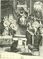 An illustration from L'estampe satirique et la caricature en France au 18e siècle; préf. de Maurice Tourneux (1910)