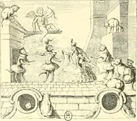 An illustration from L'estampe satirique et la caricature en France au 18e siècle; préf. de Maurice Tourneux (1910)