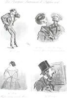 An illustration from Les tortures de la mode (1850)