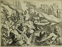 An illustration from Les travavx d'Vlysse (1633)